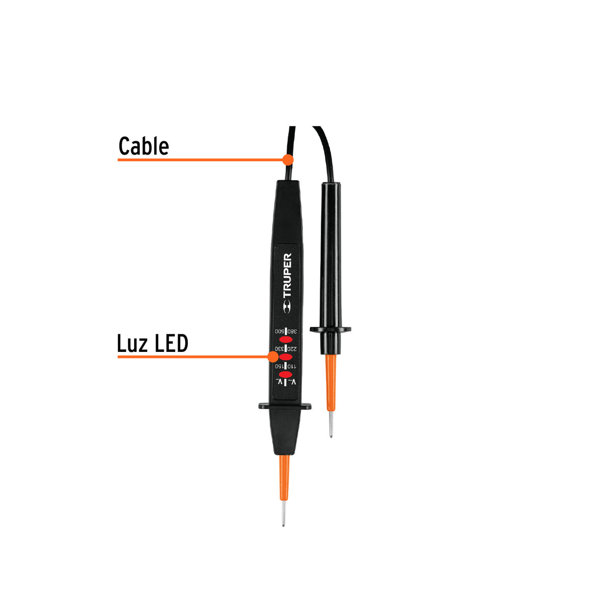Probador de tensión C.A. / C.C., Truper