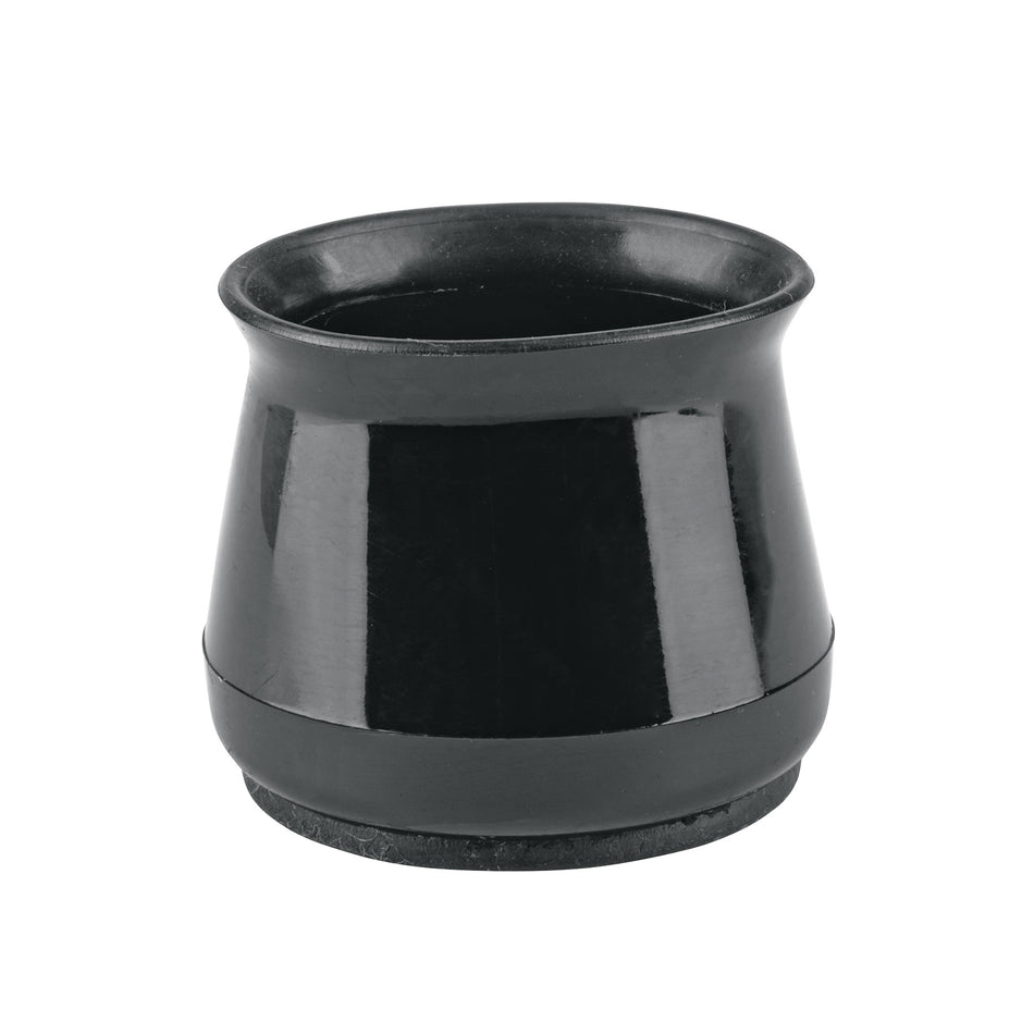 Caja con 24 protectores para patas de silla negro