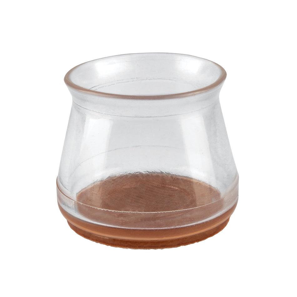 Caja con 24 protectores para patas de silla transparente