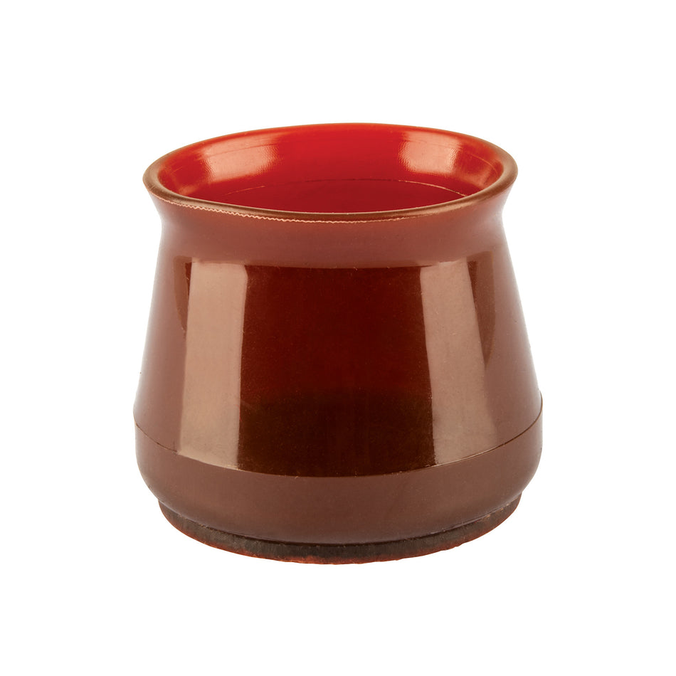 Caja con 24 protectores para patas de silla cafe