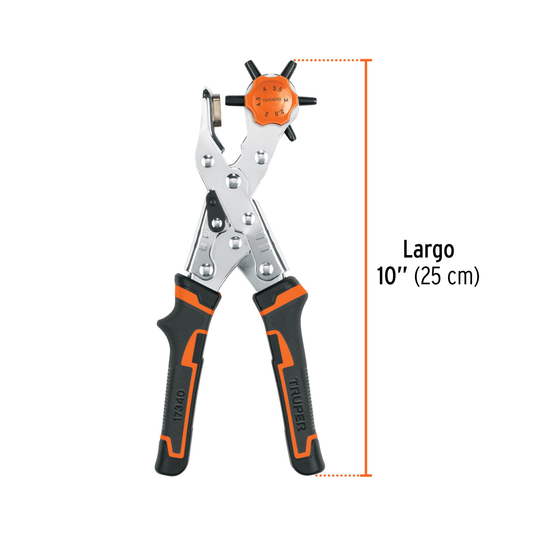 Pinza sacabocados 9' mango de PVC, Truper