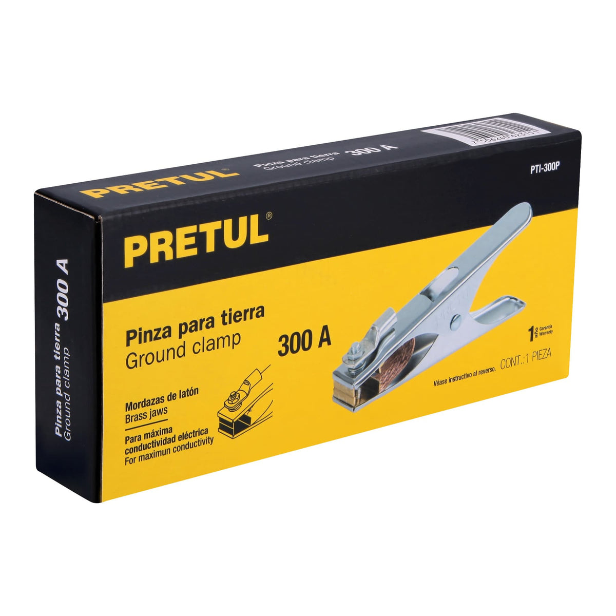 Pinza para tierra de 300 Amperes PRETUL