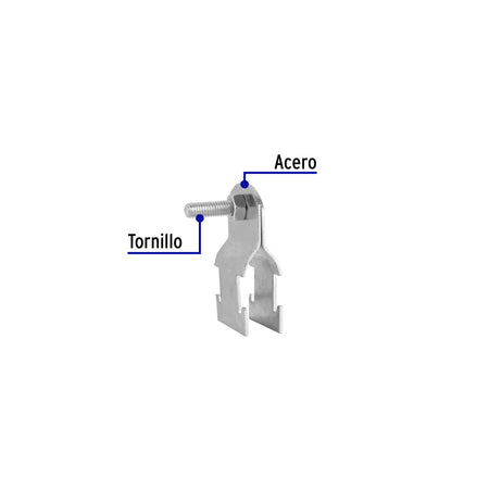 Abrazadera para perfil monocanal de 1/2 ', VOLTECK 1/2 '