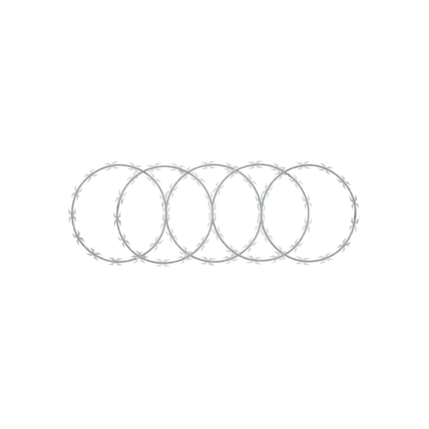 Rollo concertina máxima seguridad, 45cm diámetro x 8m, FIERO