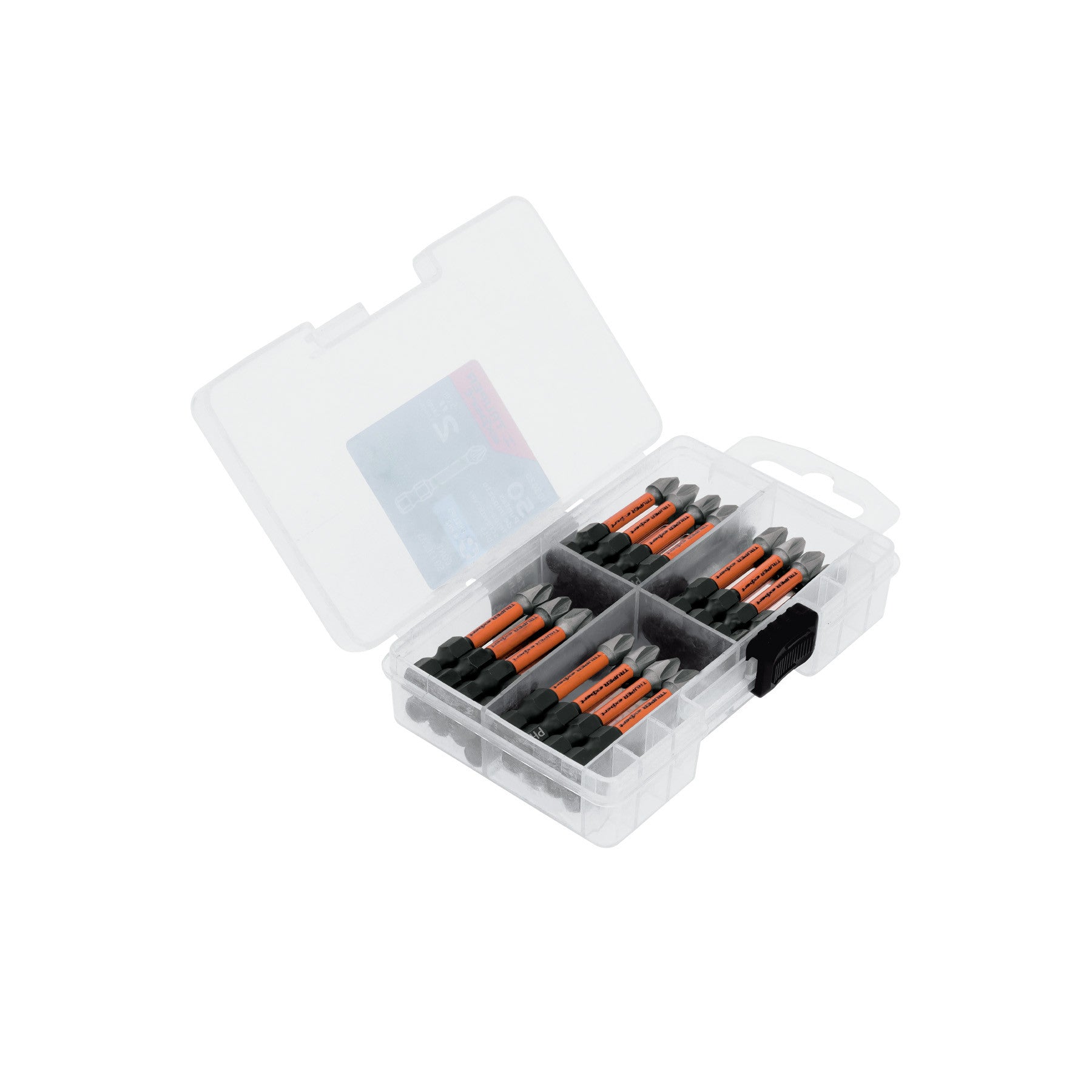 Estuche con 50 puntas de cruz PH2 de impacto largo 2'