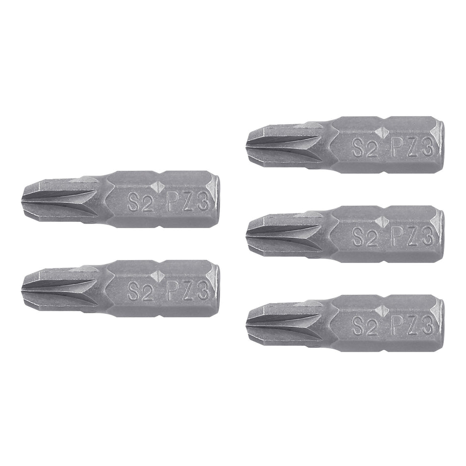 Estuche con 5 puntas pozidriv PZ3 largo 1', Truper Expert 1'