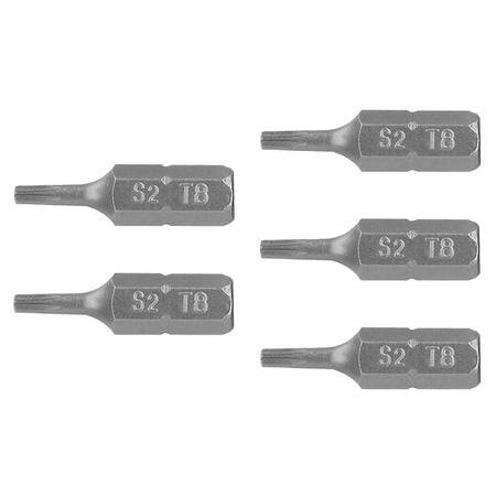 Estuche con 5 puntas torx T8 largo 1', Truper Expert 1'