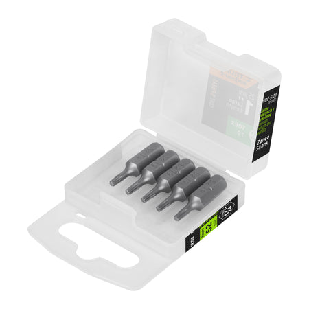 Estuche con 5 puntas torx T9 largo 1', Truper Expert 1'