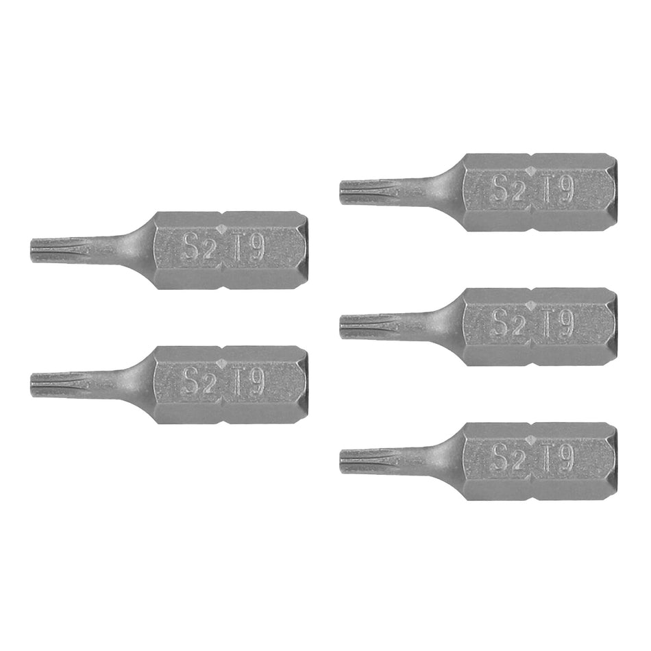 Estuche con 5 puntas torx T9 largo 1', Truper Expert 1'