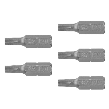 Estuche con 5 puntas torx T20 largo 1', Truper Expert 1'