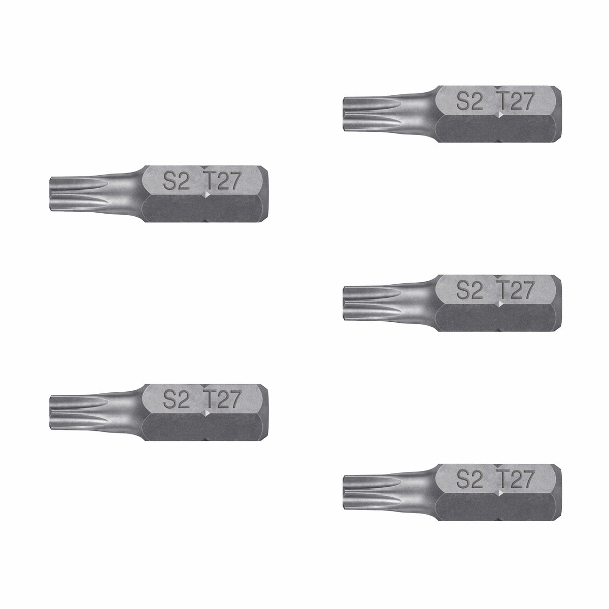 Estuche con 5 puntas torx T27 con seguro largo 1', Expert 1'