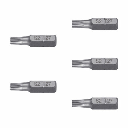 Estuche con 5 puntas torx T27 con seguro largo 1', Expert 1'