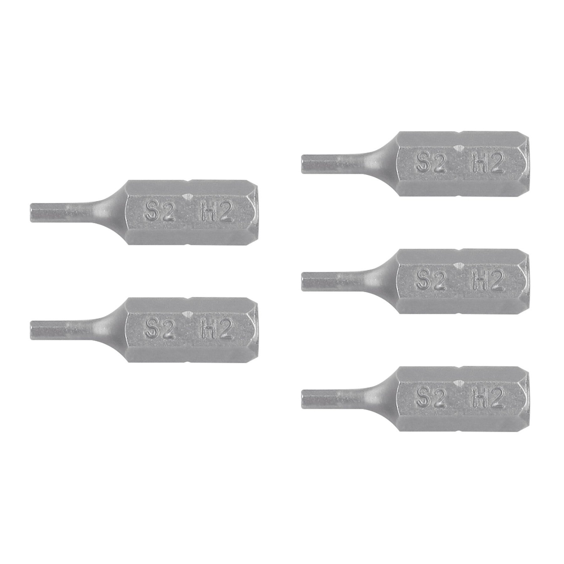 Estuche con 5 puntas hexagonales de 2 mm largo 1', Expert 2 mm, 1'