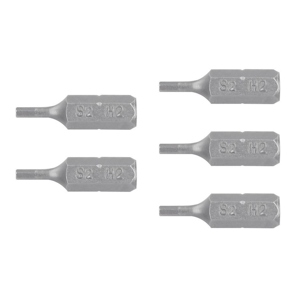 Estuche con 5 puntas hexagonales de 2 mm largo 1', Expert 2 mm, 1'