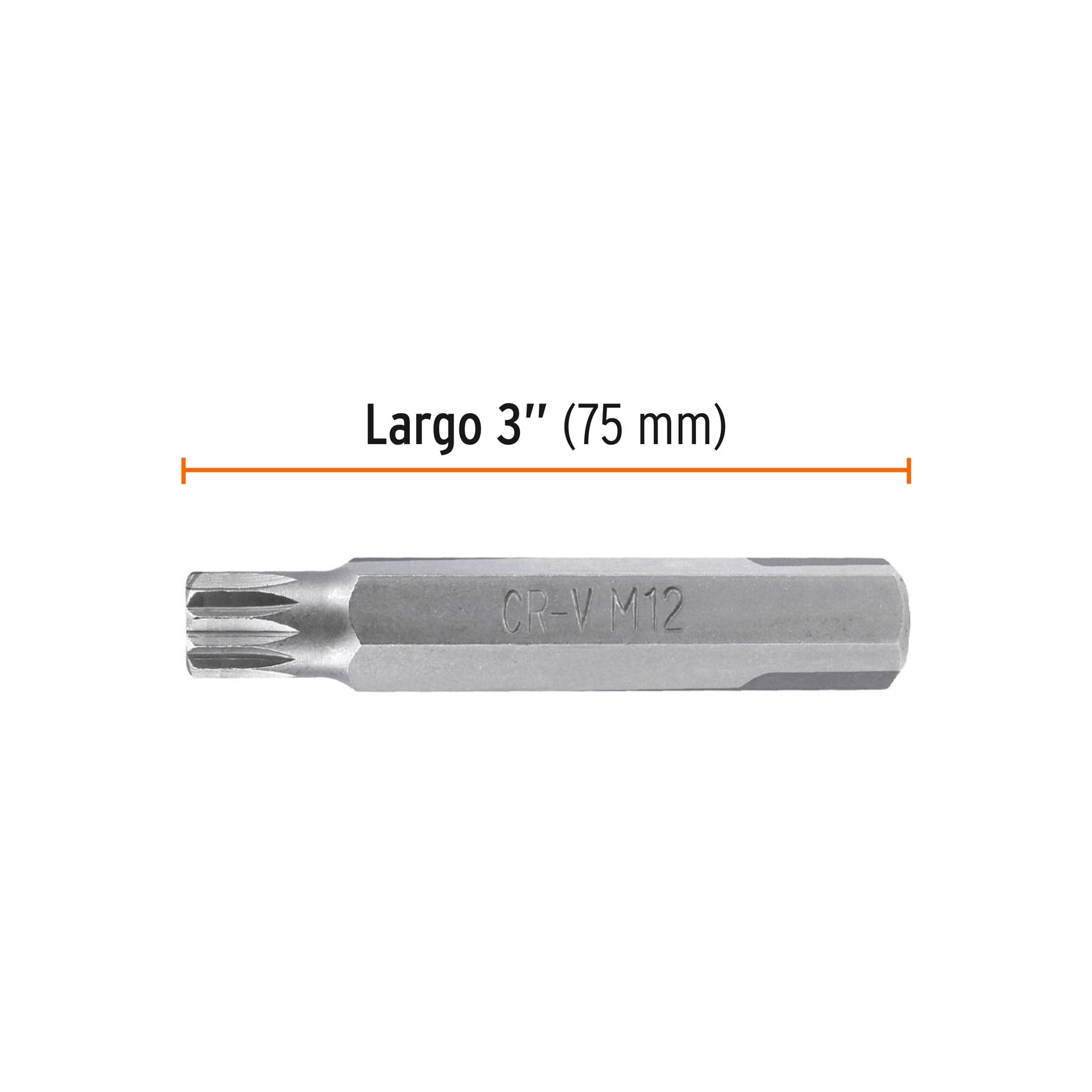 Estuche con 3 puntas bristol M12 largo 3', Truper Expert