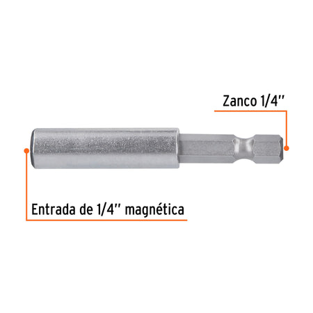 Estuche con 5 extensiones de 60 mm, magnéticas, EXPERT 60 mm