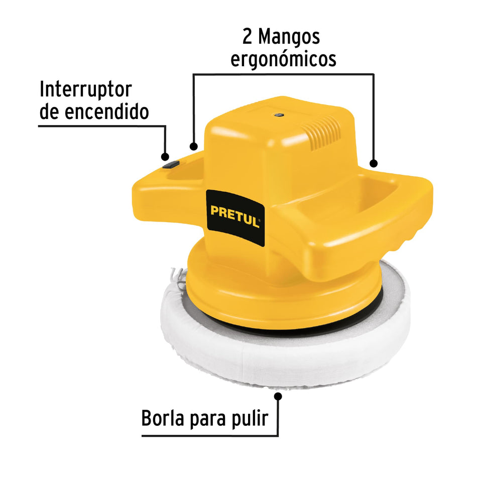 Pulidora roto-orbital 10', 110W, PRETUL