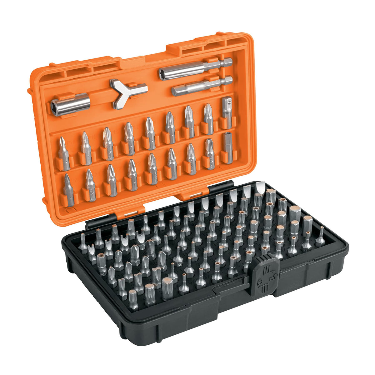 Juego de 100 puntas mixtas largo 1" en estuche plastico