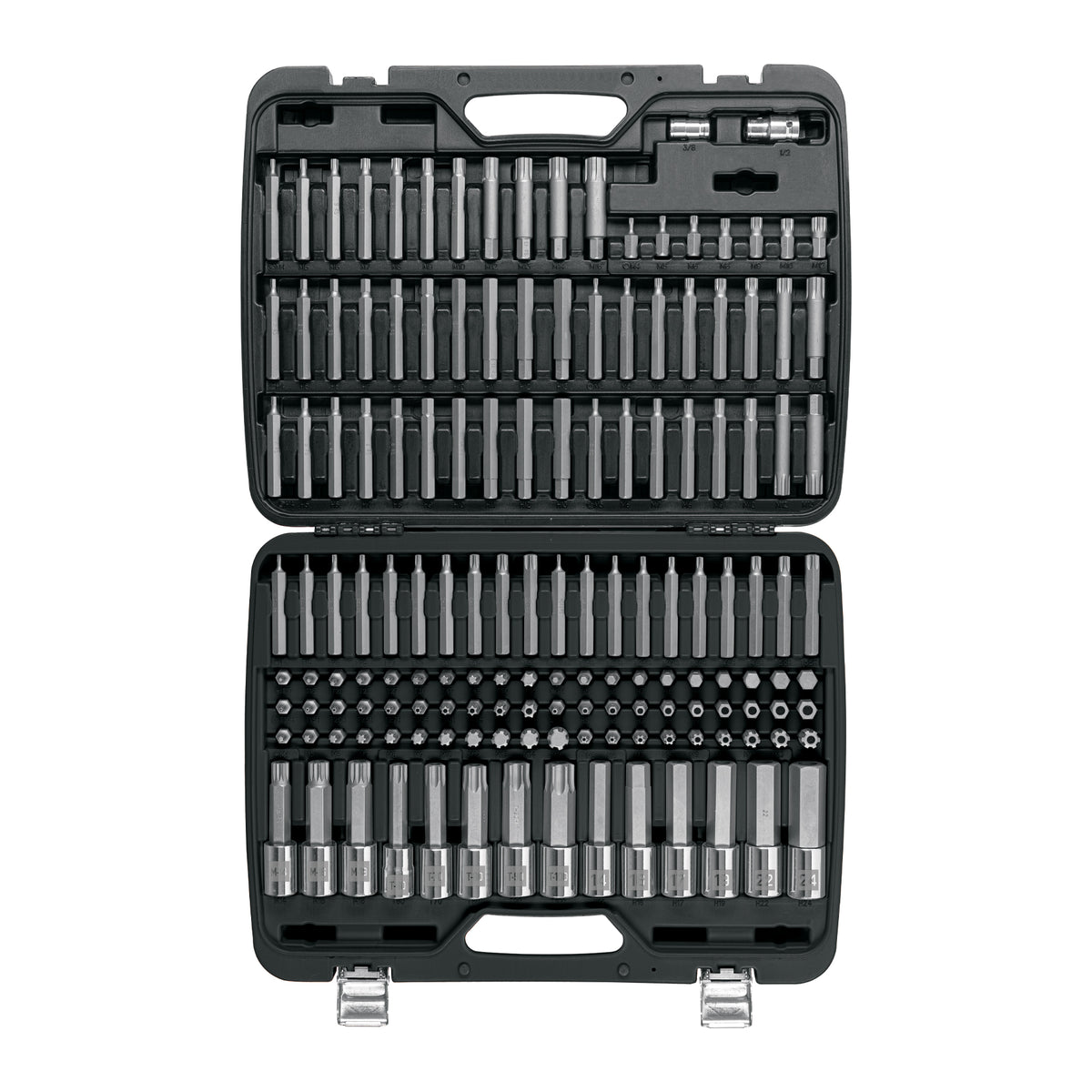 Juego de puntas y dados con punta para mecánica, 150 piezas