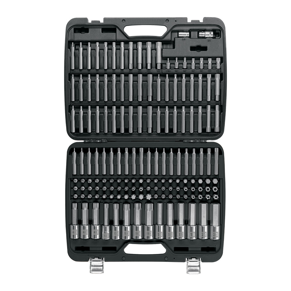 Juego de puntas y dados con punta para mecánica, 150 piezas