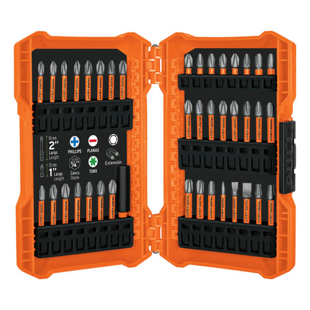 Juego de 40 puntas de impacto mixtas largos 1" y 2" Expert