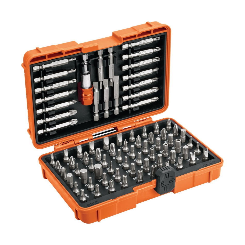 Juego de puntas mixtas 1" y 2" 80 piezas Truper Expert