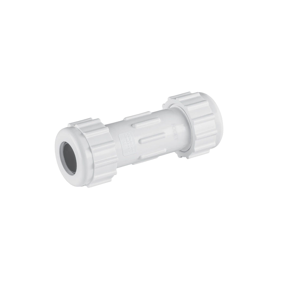 Cople de compresión PVC de 1/2", FOSET