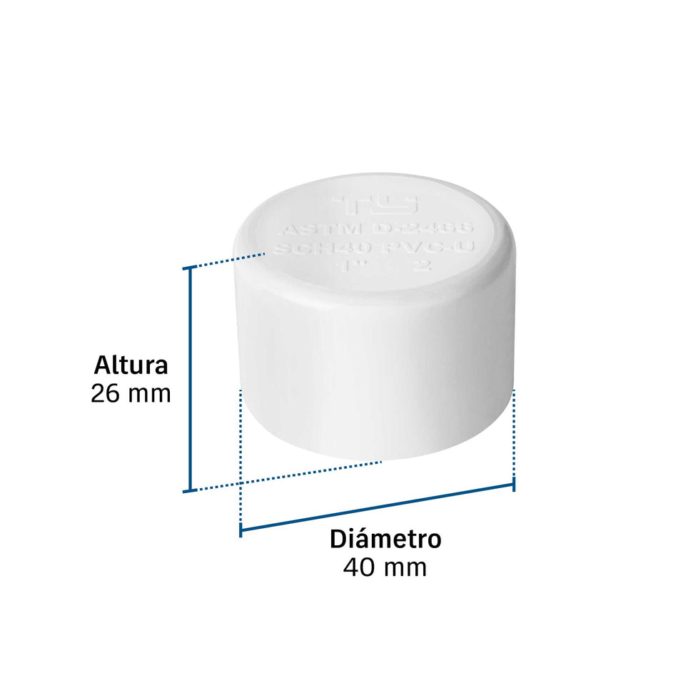 Tapón hembra de PVC 1", FOSET