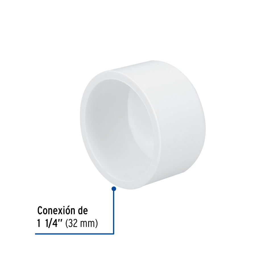 Tapón de PVC 1-1/4', FOSET