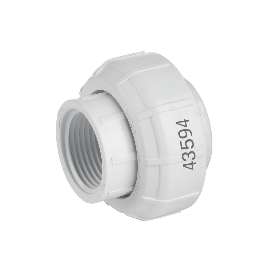 Tuerca unión roscable de PVC 3/4", FOSET