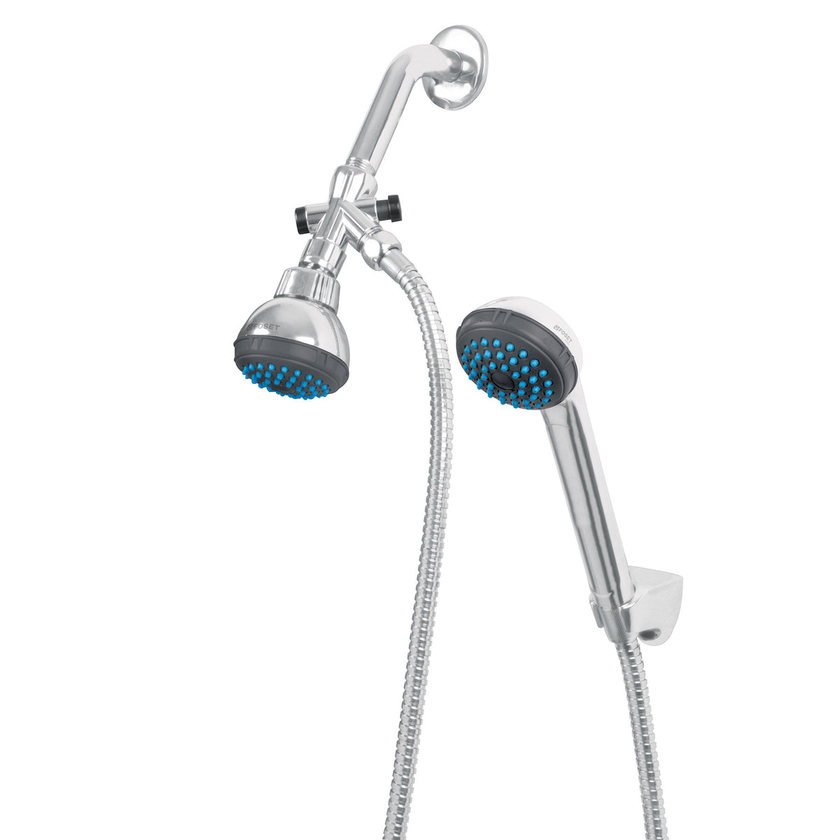 Regadera 2-1/2" con extension tipo telefono FOSET BASIC