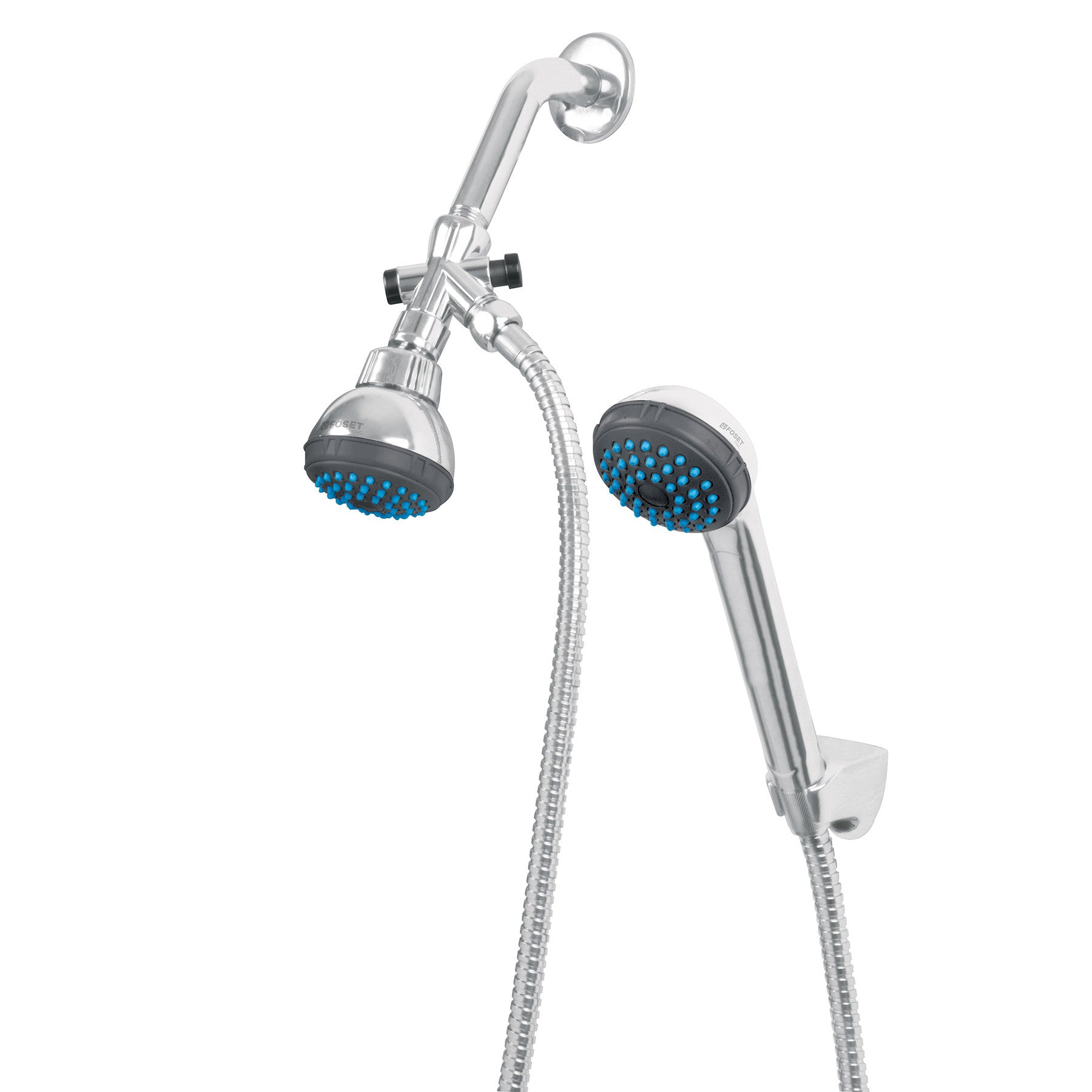 Regadera 2-1/2" con extension tipo telefono FOSET BASIC