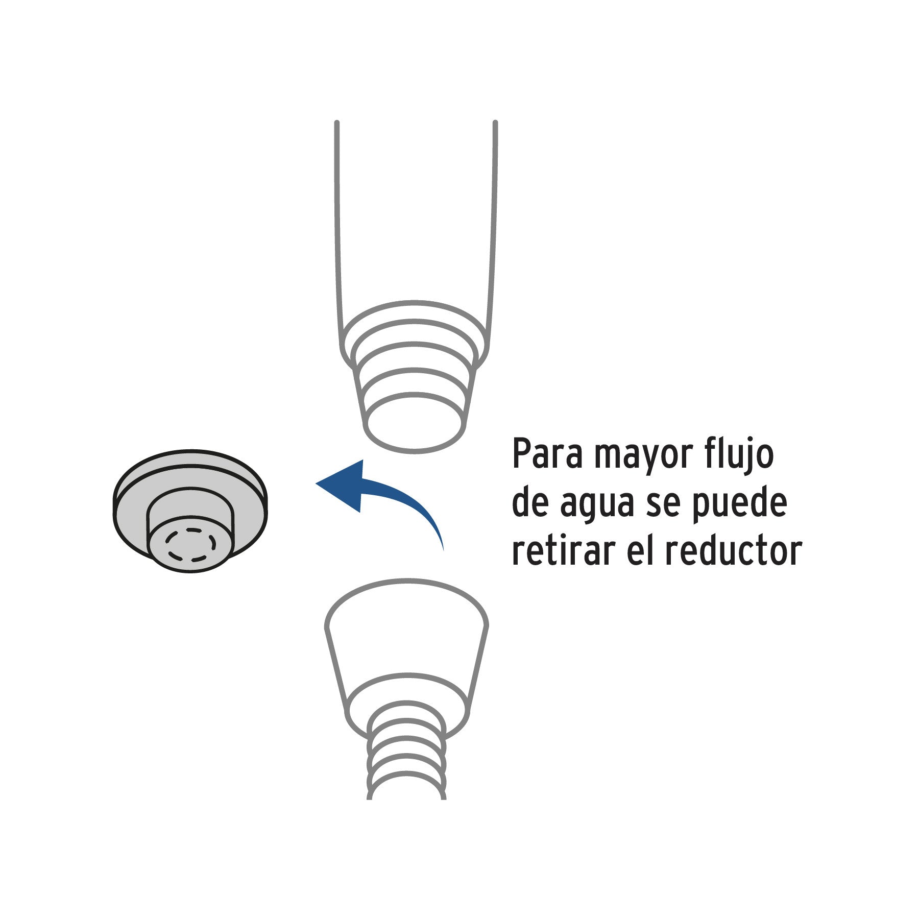 Regadera de telefono 3-1/4 ABS con soporte cromo AERO