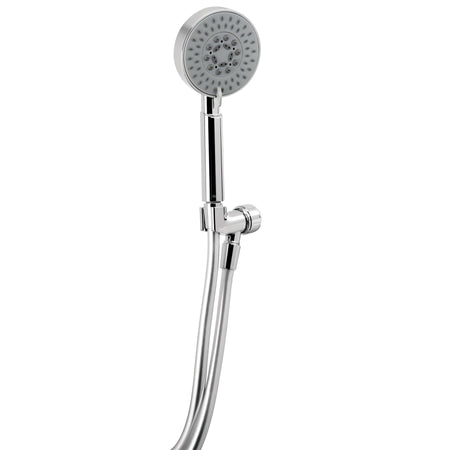 Regadera cromo de telefono 4" con soporte FOSET ELEMENT