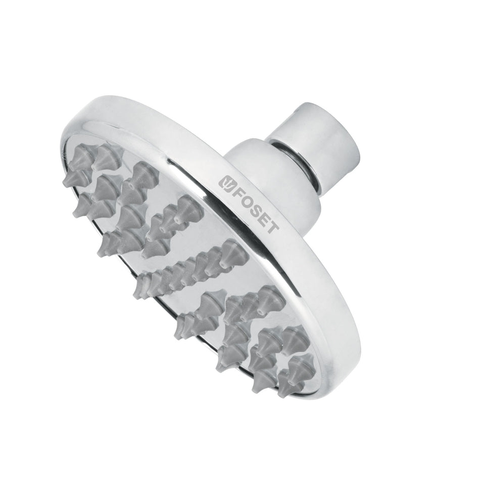 Regadera cromo 4' plato redondo, sin brazo, FOSET ELEMENT 4'