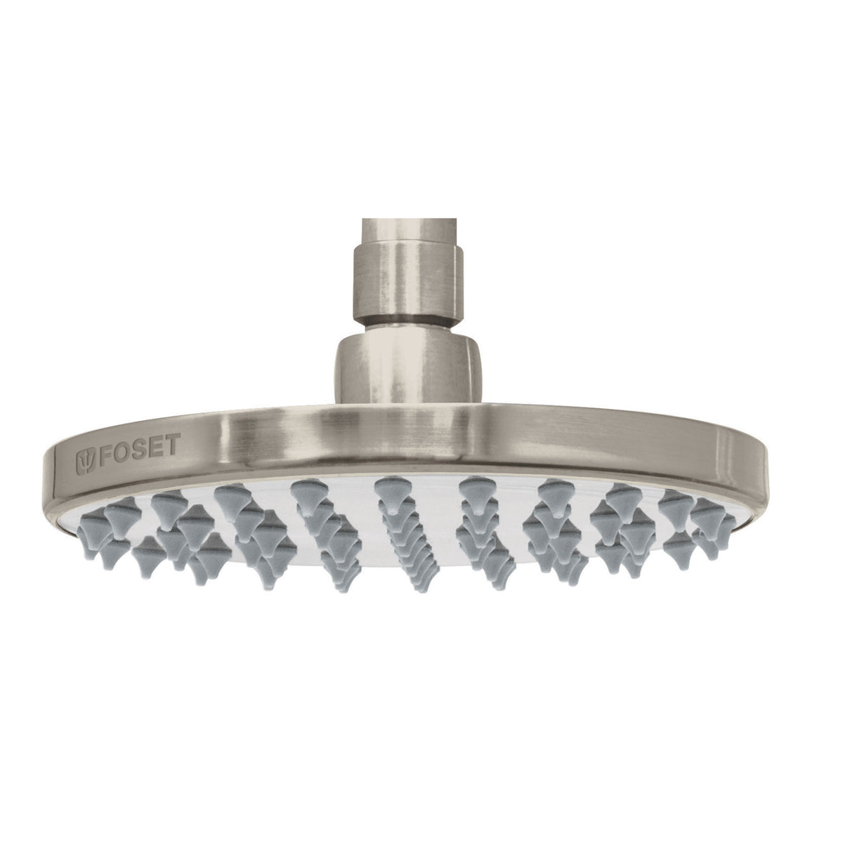 Regadera satin 6" plato redondo sin brazo FOSET ELEMENT