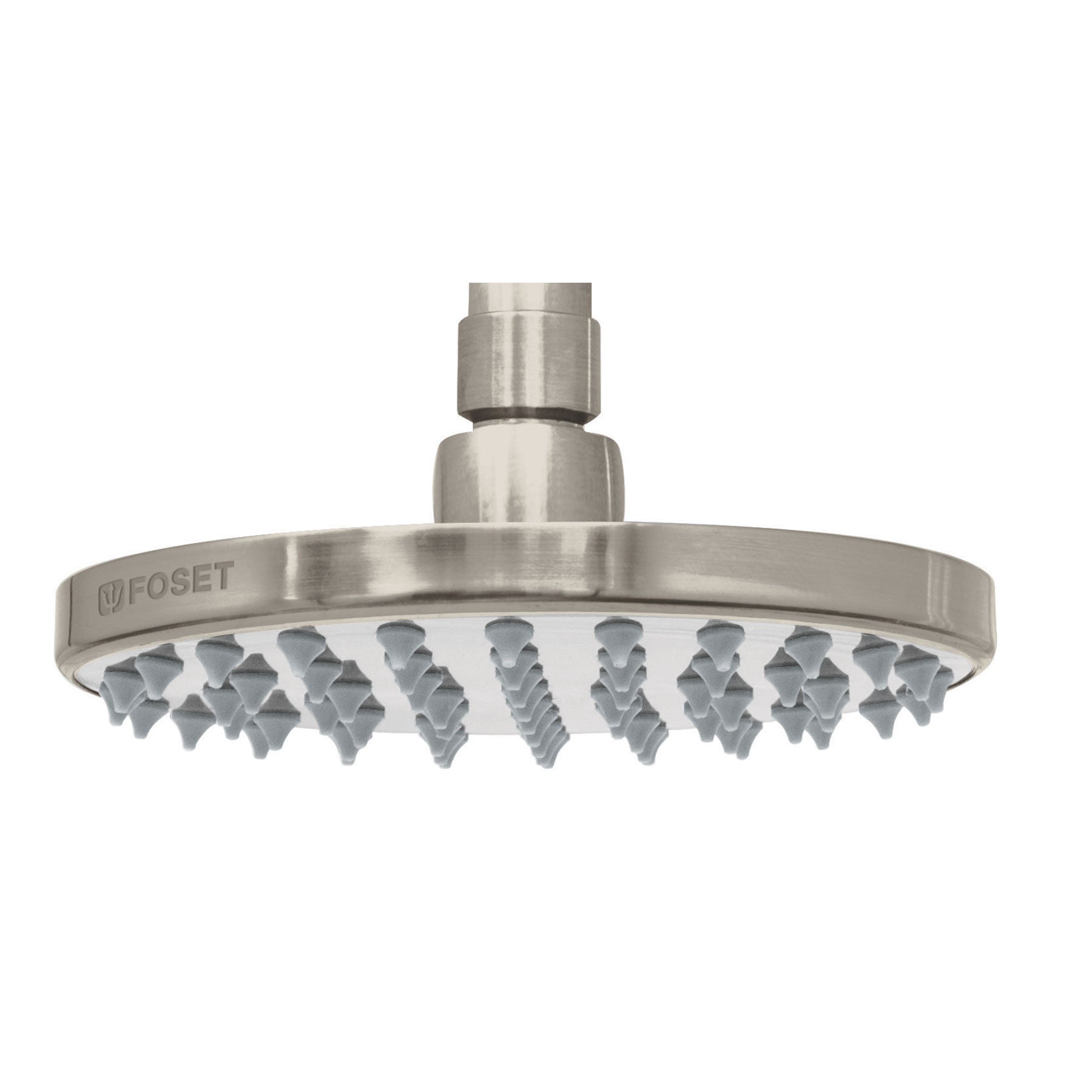 Regadera satin 6" plato redondo sin brazo FOSET ELEMENT