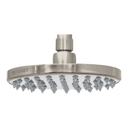 Regadera satin 6" plato redondo sin brazo FOSET ELEMENT