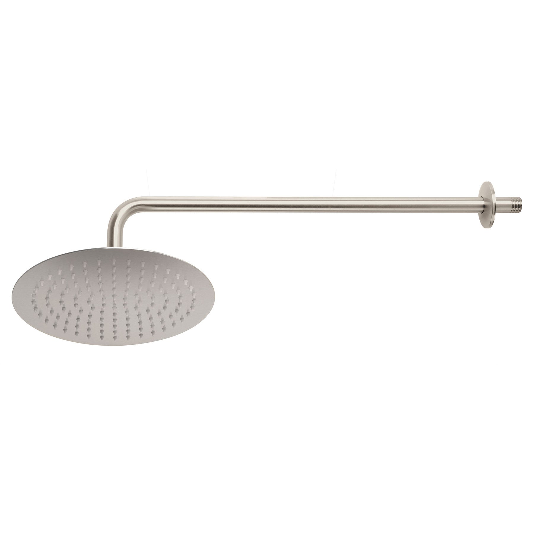 Regadera plato redondo con brazo satin FOSET RIVIERA 10"