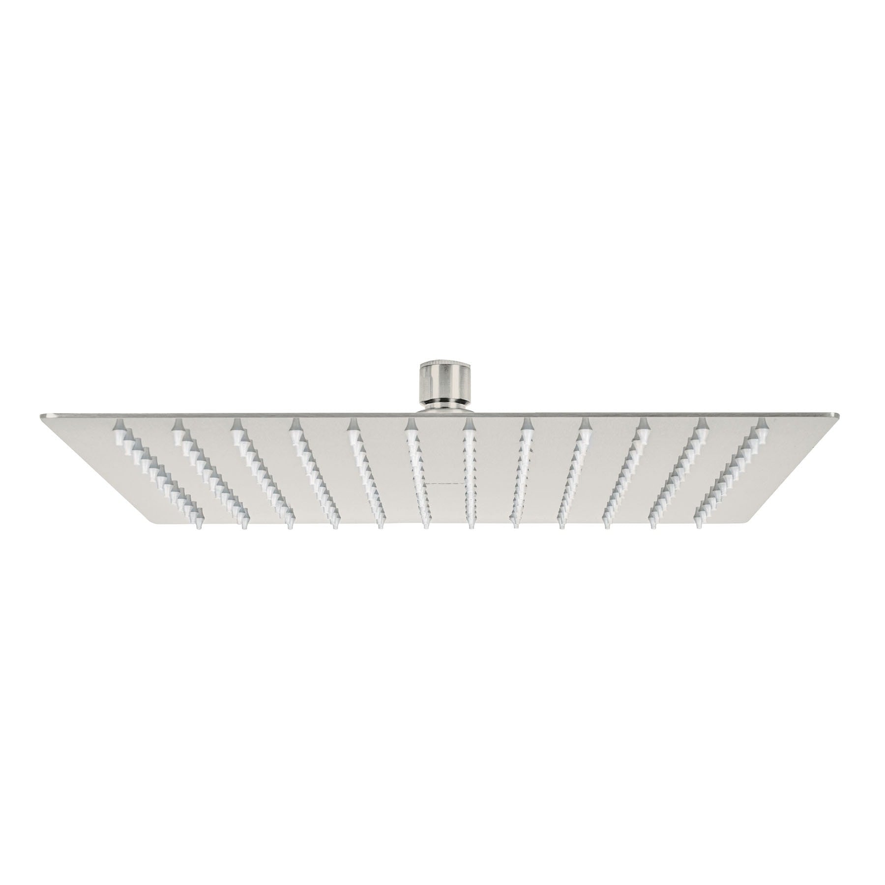 Regadera plato cuadrado sin brazo satin FOSET RIVIERA 12"