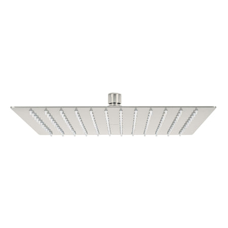 Regadera plato cuadrado sin brazo satin FOSET RIVIERA 12"