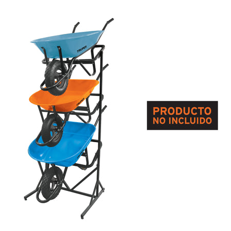 Rack para 3 carretillas estibadas Truper