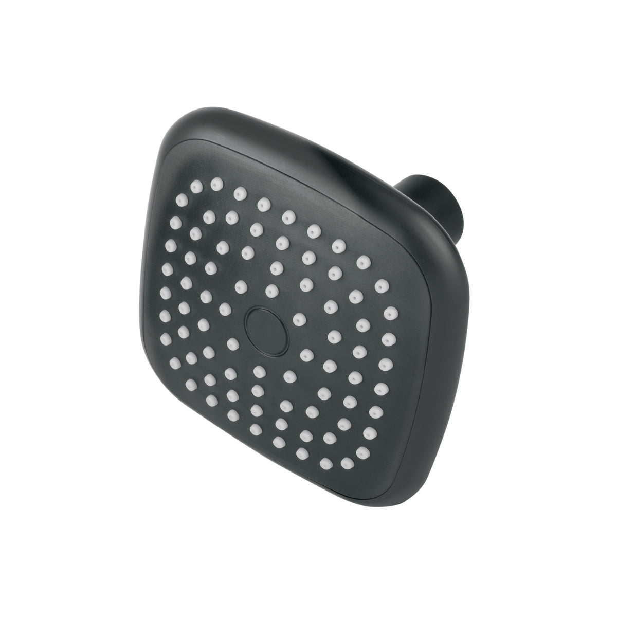 Regadera cuadrada de ABS 3-3/4" sin brazo negro BASIC