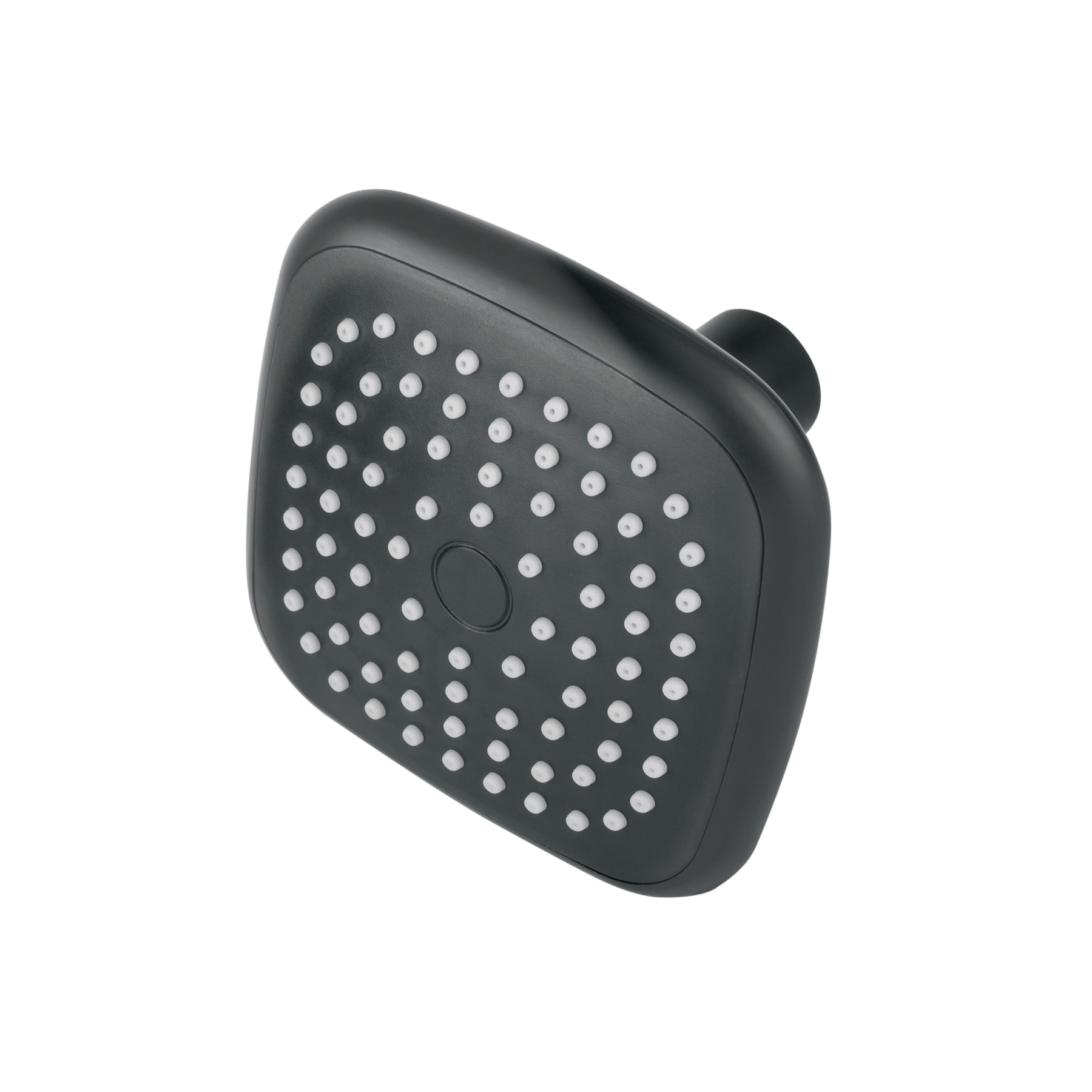 Regadera cuadrada de ABS 3-3/4" sin brazo negro BASIC