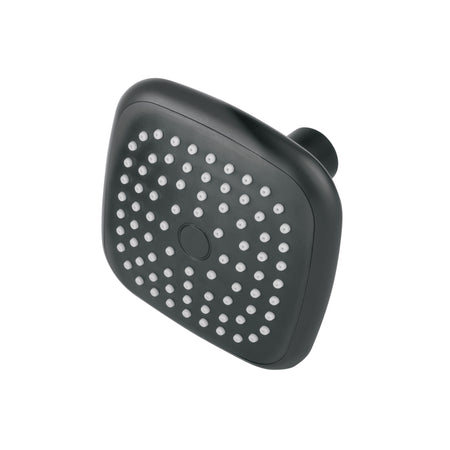 Regadera cuadrada de ABS 3-3/4" sin brazo negro BASIC