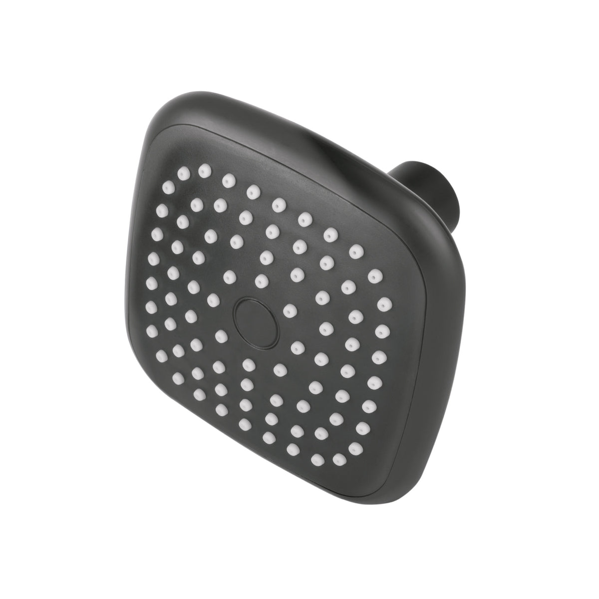 Regadera cuadrada de ABS 3-3/4" sin brazo negro BASIC