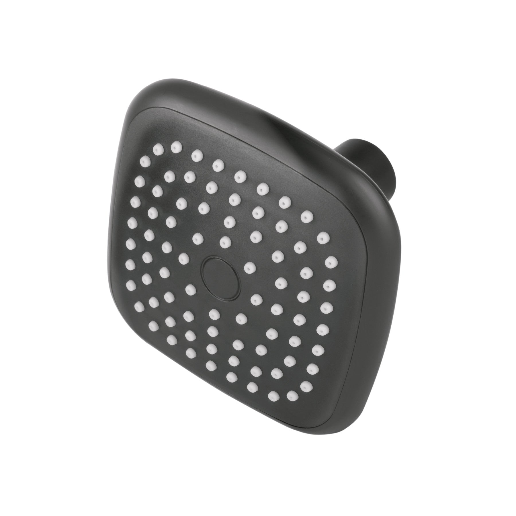 Regadera cuadrada de ABS 3-3/4" sin brazo negro BASIC