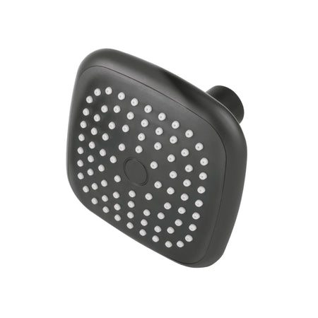 Regadera cuadrada de ABS 3-3/4" sin brazo negro BASIC