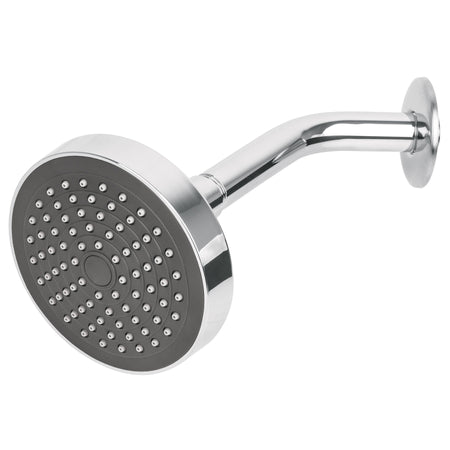 Regadera redonda brazo y chapeton de acero BASIC 4-1/4"