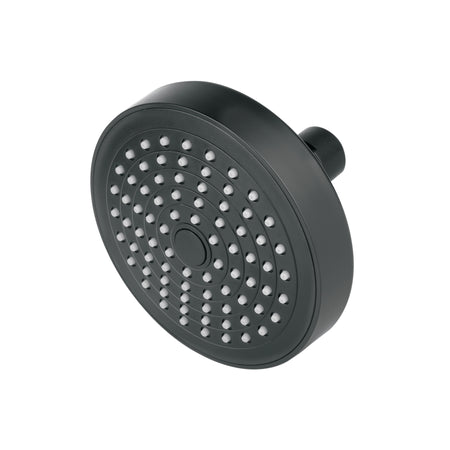 Regadera redonda de ABS 4-1/4" sin brazo negro BASIC
